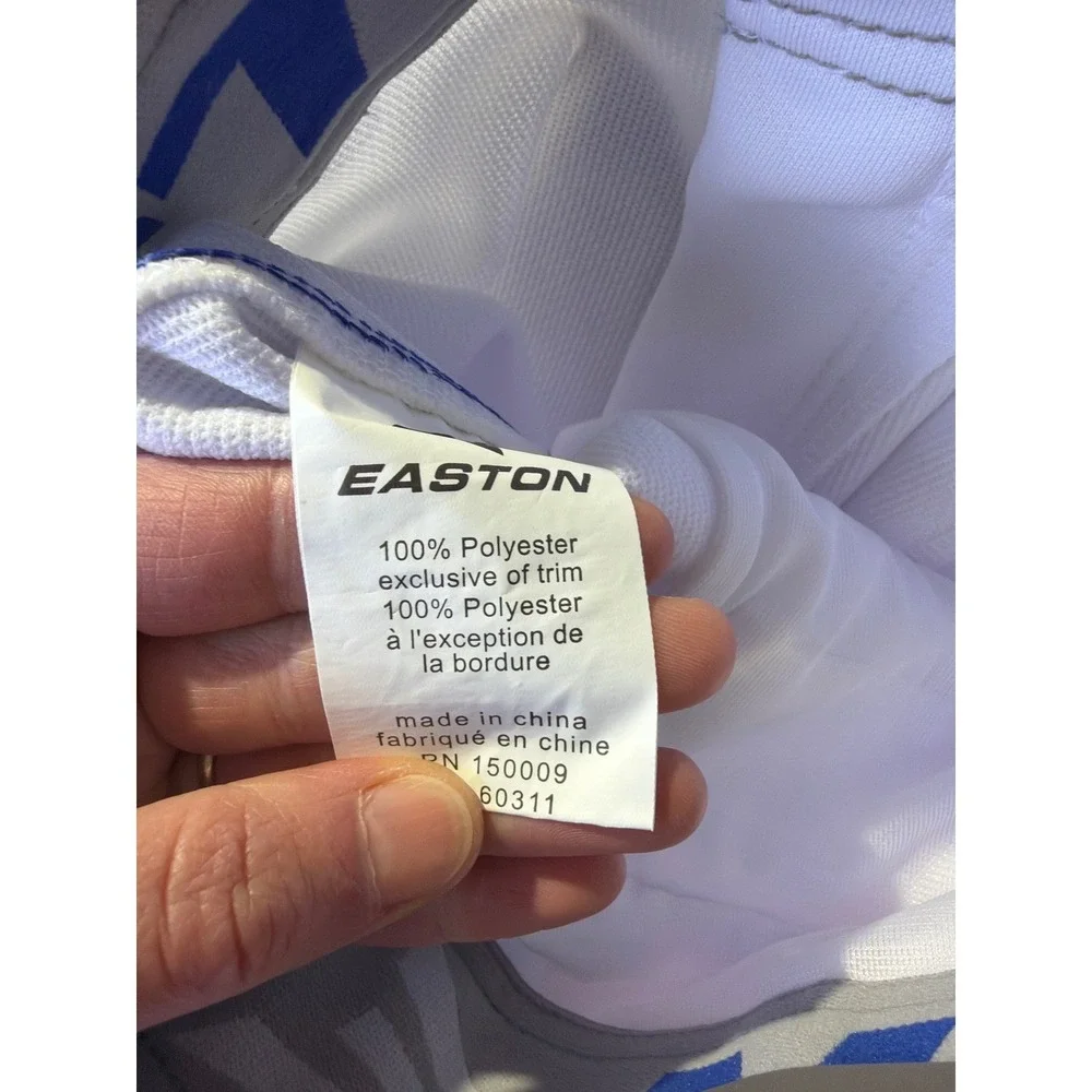 Easton‎ Pro+ Knicker Baseball Pants Adult XXL White Royal Blue Piped A167105 NEW